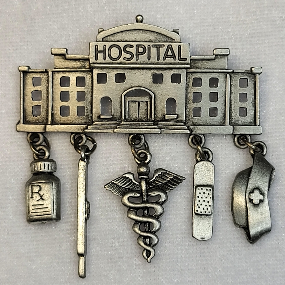 JJ Jonette Hospital-Themed Brooch